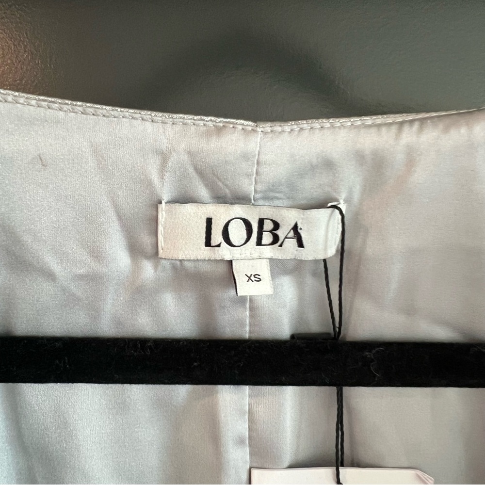 LOBA Lizzie Mini Dress in Silver Size XS NEW! New with tags! - Picture 6 of 9